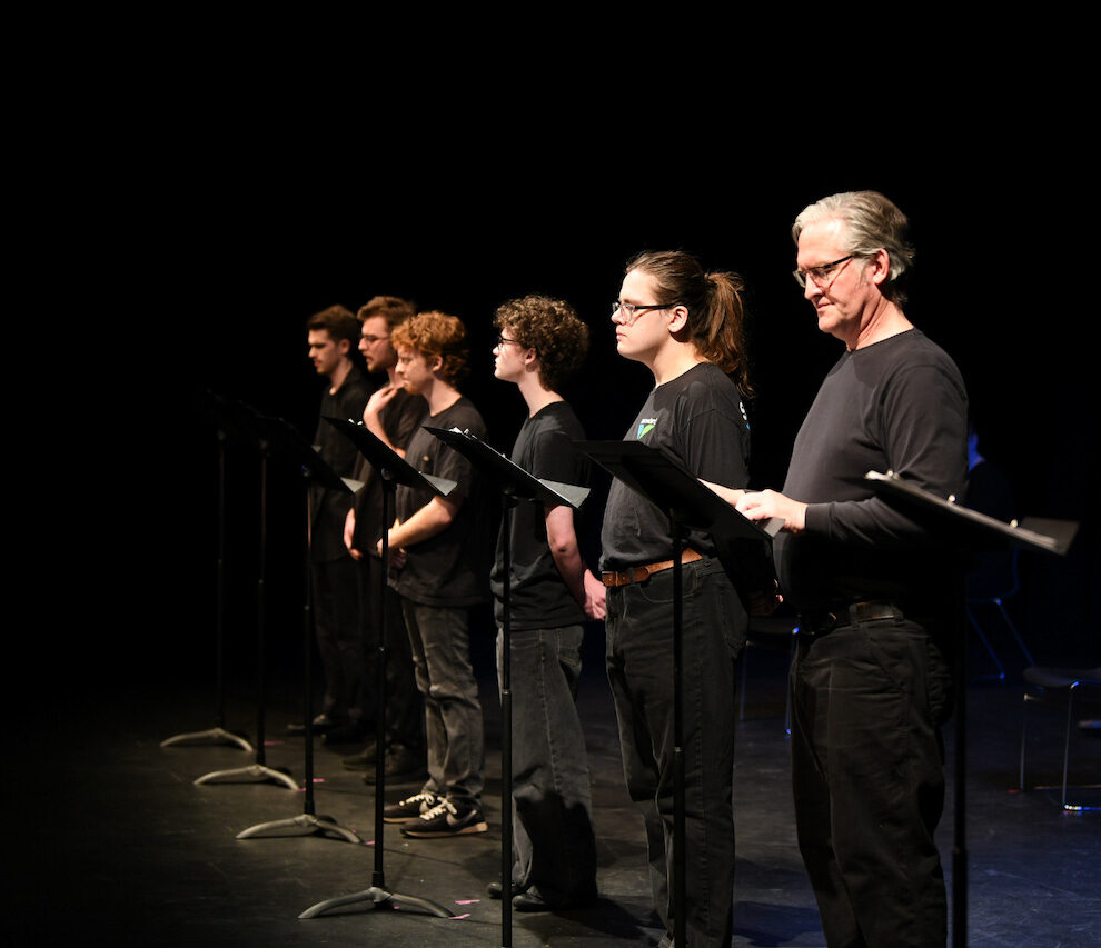 A staged reading of The Life of Galileo at Boise State University.